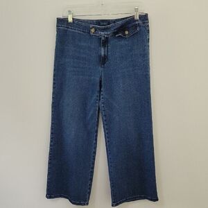 J. Jill Tab Waist Full-Leg Crops, Size 8